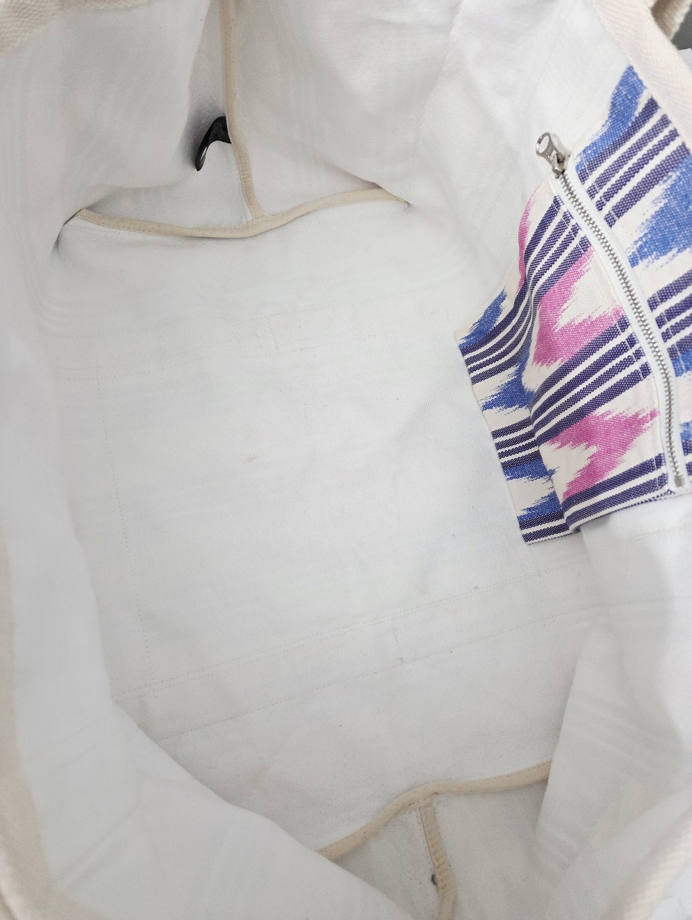 ISABEL MARANT DARWEN IKAT CANVAS TOTE BAG - Picture 10 of 10